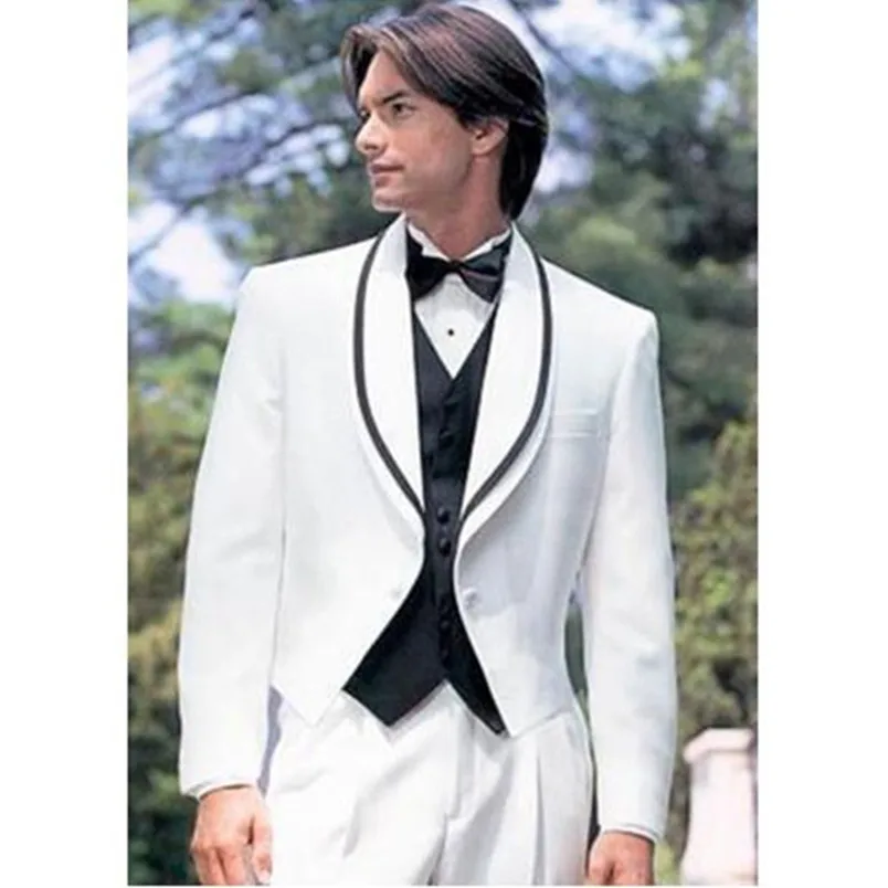 White Men Suit With Black Vest Slim Fit Jacket Groom Tuxedos Wedding Suits Prom Tuxedo Costumes Blazer (jacket+pant+vest)
White Men Suit With Black Vest Slim Fit Jacket Groom Tuxedos Wedding Suits Prom Tuxedo Costumes Blazer (jacket+pant+vest)
