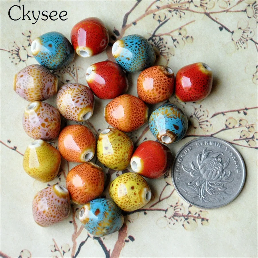 Ckysee 30pcs/lot Rhombus Shape Ceramic Handmade Porcelain Beads With 2.5mm Big Hole Beads For DIY Bracelets Jewelry Making
Ckysee 30pcs/lot Rhombus Shape Ceramic Handmade Porcelain Beads With 2.5mm Big Hole Beads For DIY Bracelets Jewelry Making