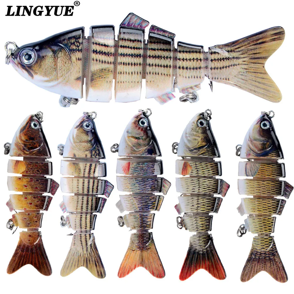 LINGYUE искусственная приманка 10 см, 19 г, Реалистичная жесткая приманка, 6 шарнирных воблера, кренкбейт, приманка, искусственная рыбалка, гольян,...
LINGYUE искусственная приманка 10 см, 19 г, Реалистичная жесткая приманка, 6 шарнирных воблера, кренкбейт, приманка, искусственная рыбалка, гольян,...