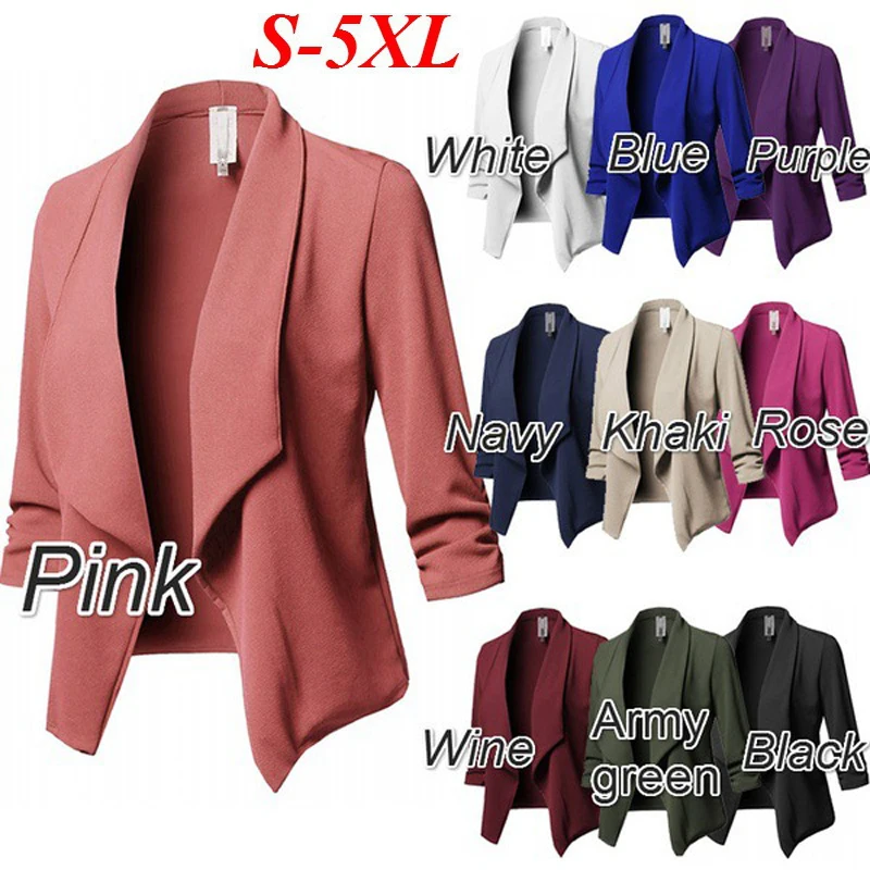 Skinny long sleeve fold pure color hundred small suit jacket 10 Color 8 yards women blazers and jackets blazer feminino
Skinny long sleeve fold pure color hundred small suit jacket 10 Color 8 yards women blazers and jackets blazer feminino