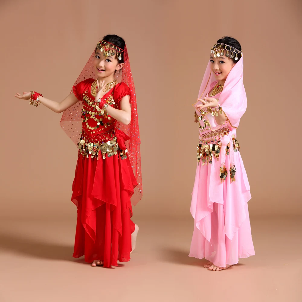 2018 New Girl Child Belly Dance Costumes 6Colors 2Pcs 5Pcs Sequin Yarn Performance Ropa De Danza Del Vientre Indian Dresses
2018 New Girl Child Belly Dance Costumes 6Colors 2Pcs 5Pcs Sequin Yarn Performance Ropa De Danza Del Vientre Indian Dresses