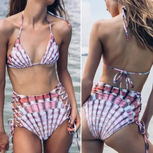 Hot Women Swimwear Bandage Halter Bikini Set Push-up Padded Bra Bathing Suit Swimsuit
Hot Women Swimwear Bandage Halter Bikini Set Push-up Padded Bra Bathing Suit Swimsuit