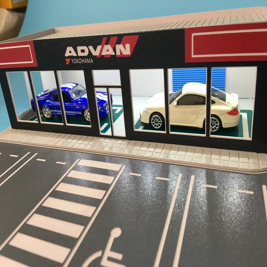 1/64 car model scene exhibition hall repair modified factory architecture diorama ho train N scale railway layout
1/64 car model scene exhibition hall repair modified factory architecture diorama ho train N scale railway layout
