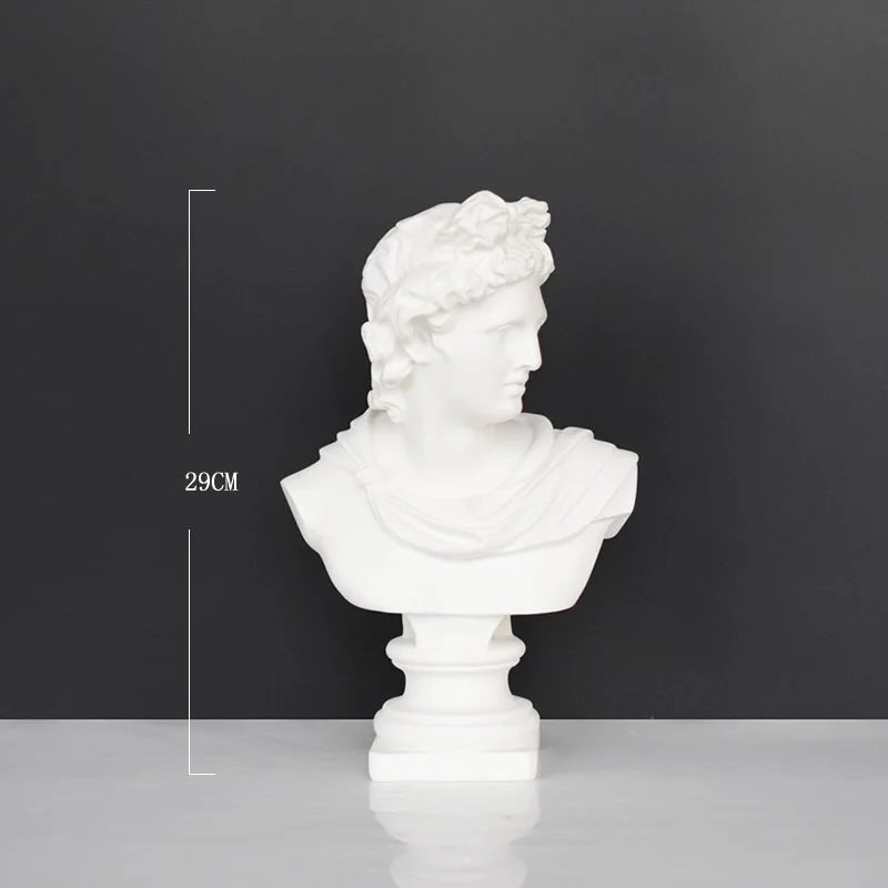 Creative Apollo Head Sculptures Greek Statues European Style Home Soft Decoration Furnishings Sculpture Decoration Crafts Gifts
Creative Apollo Head Sculptures Greek Statues European Style Home Soft Decoration Furnishings Sculpture Decoration Crafts Gifts