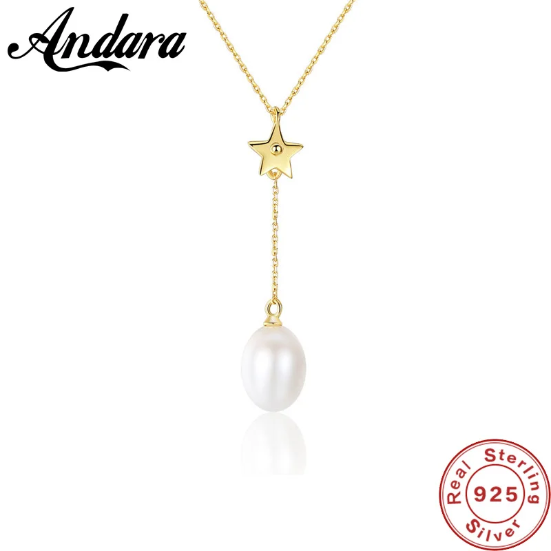 Gold Color Charm Natural Pearl Jewelry Star Necklaces & Pendants for women Best Gift Sterling Silver Jewelry
Gold Color Charm Natural Pearl Jewelry Star Necklaces & Pendants for women Best Gift Sterling Silver Jewelry