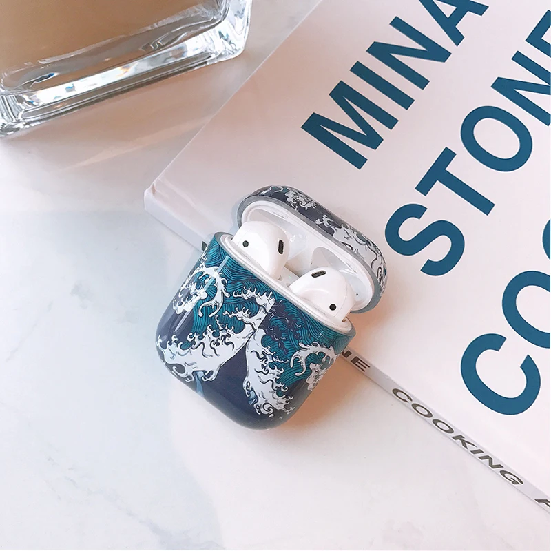Роскошный модный жесткий чехол для наушников Bluetooth Apple Airpods защитный 2 Air pods из