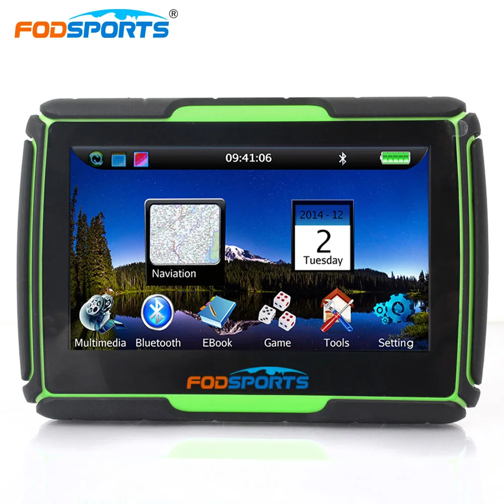 Fodsports 4 3 дюймов 256MB 8GB мотоцикл GPS навигации Windows CE6.0 IPX7 Водонепроницаемый