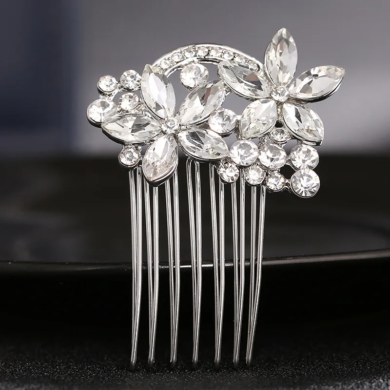 Fashion bride's hair comb fine craftmanship high-end crystals floral wedding headdress bridal Jewelry
Fashion bride's hair comb fine craftmanship high-end crystals floral wedding headdress bridal Jewelry