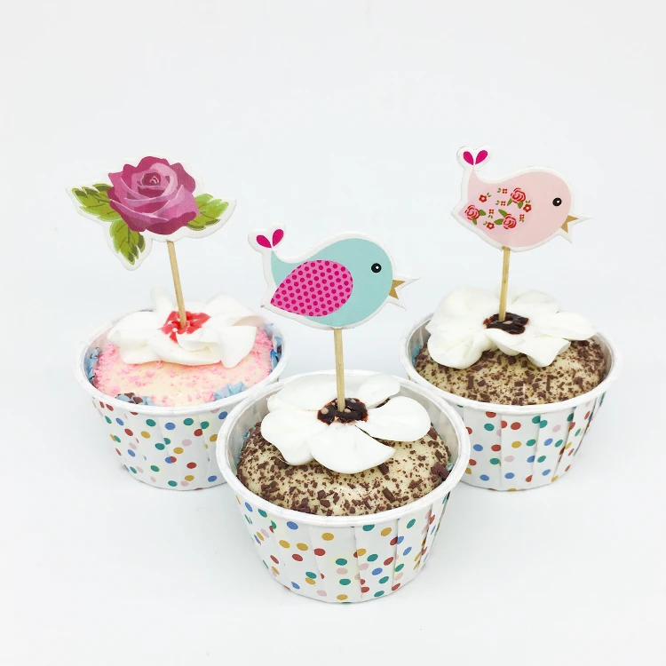 18pcs/lot Flower Bird Cupcake Topper Picks Kid Baby Birthday Party Cake Decorations Baby Shower Food Picks Cake Topper Supplies
18pcs/lot Flower Bird Cupcake Topper Picks Kid Baby Birthday Party Cake Decorations Baby Shower Food Picks Cake Topper Supplies