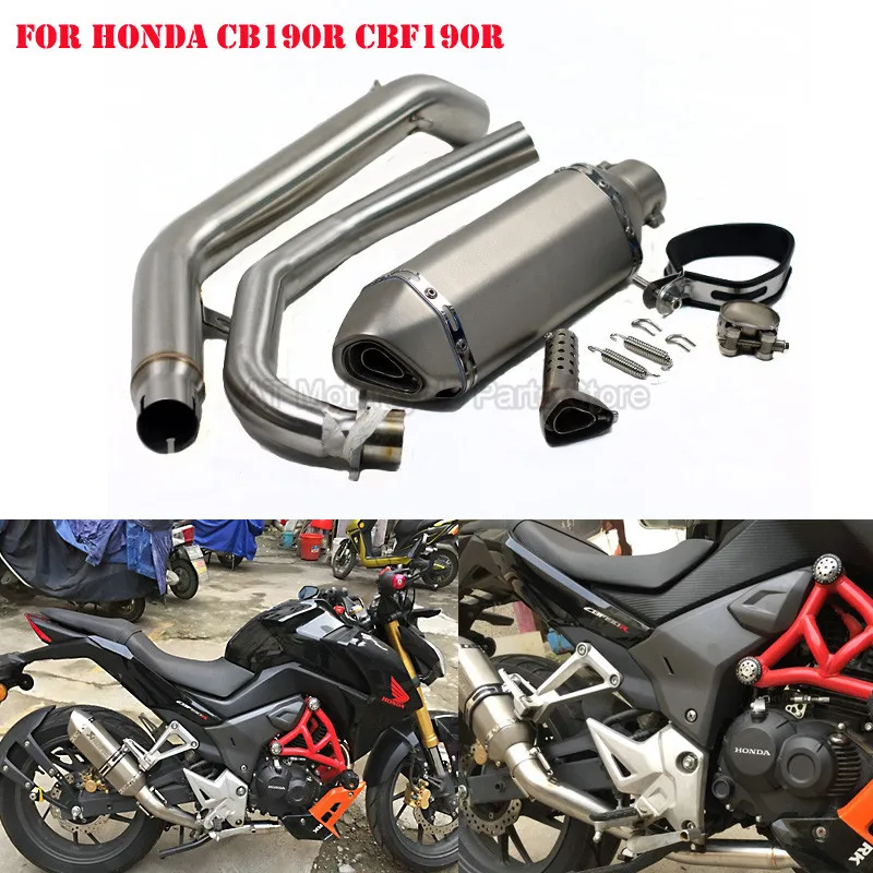Глушитель выхлопной трубы для мотоцикла, с подвижным глушителем для Honda CB190R CBF190R
Глушитель выхлопной трубы для мотоцикла, с подвижным глушителем для Honda CB190R CBF190R