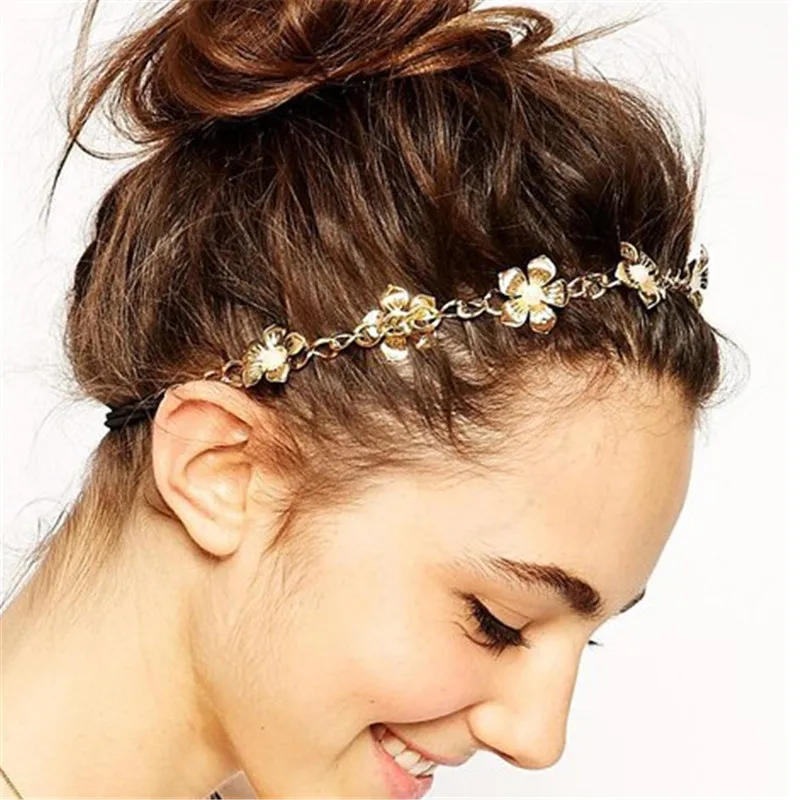 2018 FashionWomen Metal Head Chain Flower Elastic Hair Band Trendy Headband Hair Accessories
2018 FashionWomen Metal Head Chain Flower Elastic Hair Band Trendy Headband Hair Accessories