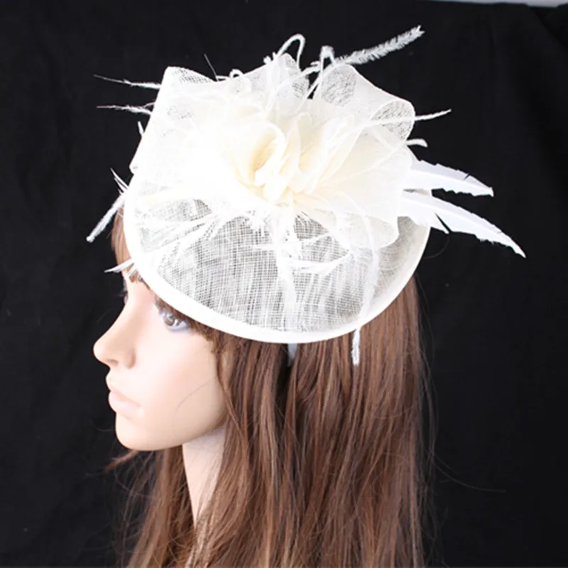 Vintage Beige Derby Sinamay Bases Nice Feather Flower Fascinators for Wedding Headwear Bridal Hats Party Cocktail Hats OF1548
Vintage Beige Derby Sinamay Bases Nice Feather Flower Fascinators for Wedding Headwear Bridal Hats Party Cocktail Hats OF1548