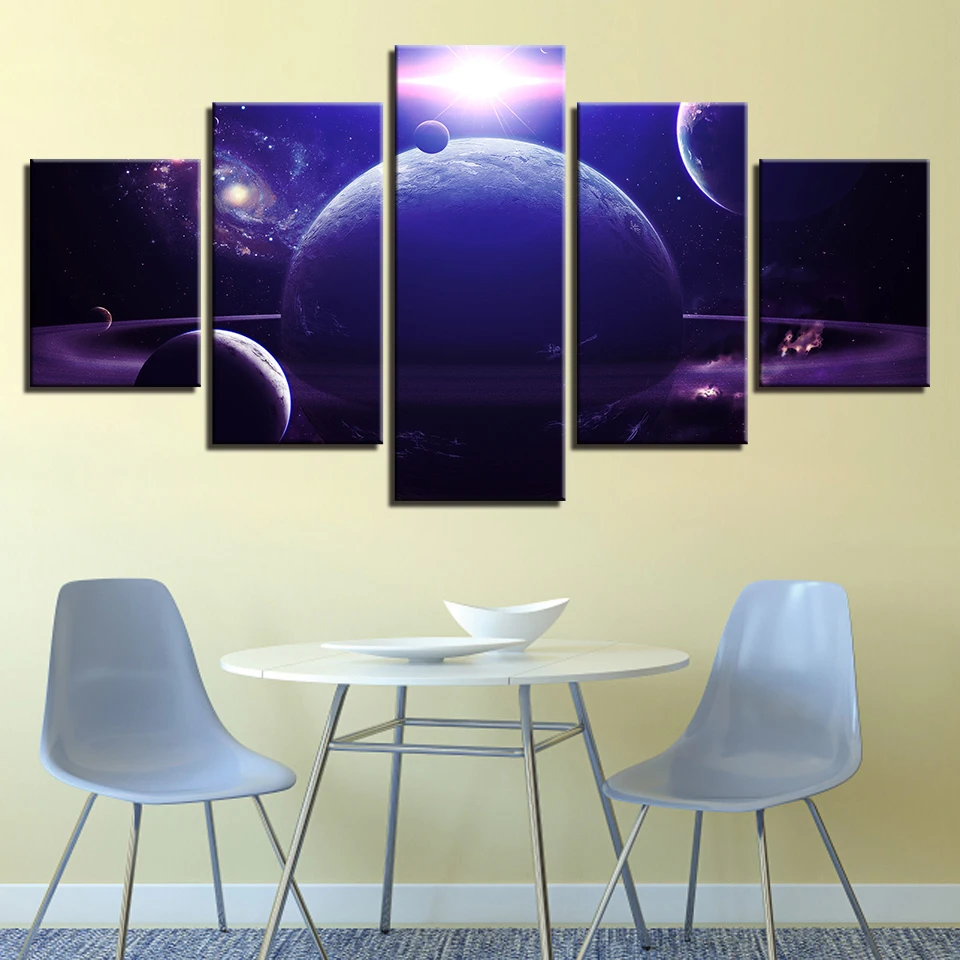 Room Wall Decor Art Abstract Paintings HD Printing 5 Pieces Planets Universe Landscape Posters Modular Canvas Pictures Framework
Room Wall Decor Art Abstract Paintings HD Printing 5 Pieces Planets Universe Landscape Posters Modular Canvas Pictures Framework