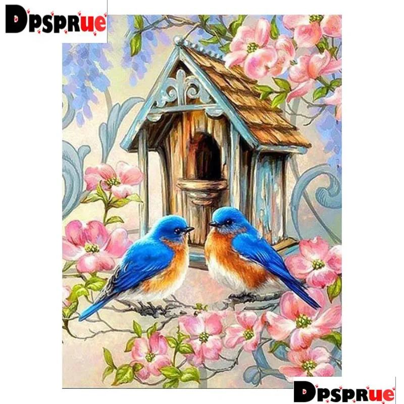 Dpsprue полностью квадратная/круглая Алмазная картина вышивка крестиком алмазная 3D