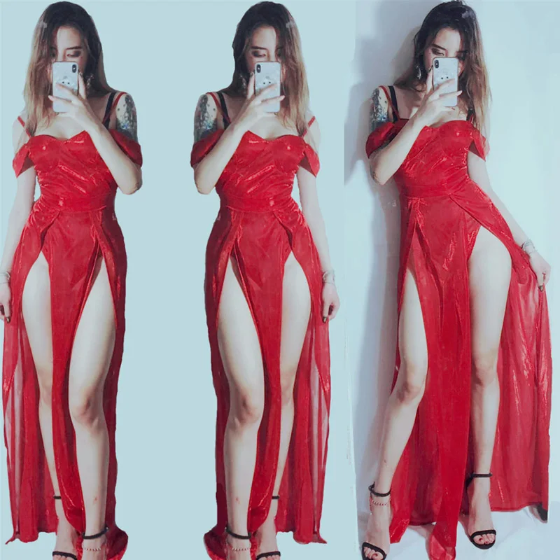Women Jazz Dance Costumes Nightclub Party DS Singer Stage Performance Long Dress Female Rave Outfit GoGo Dancer Costumes DQL677
Women Jazz Dance Costumes Nightclub Party DS Singer Stage Performance Long Dress Female Rave Outfit GoGo Dancer Costumes DQL677