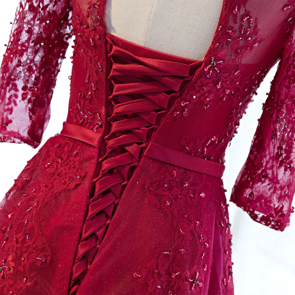 Liyuke Chic Crepe High Collar Half Sleeve Delicate Beading Appliques Lace Floor-Length Lace Up A-Line Mother of the bride dress
Liyuke Chic Crepe High Collar Half Sleeve Delicate Beading Appliques Lace Floor-Length Lace Up A-Line Mother of the bride dress