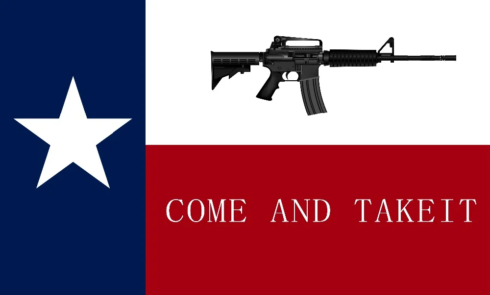 NRA AR 15 Texas M4 машинное оружие приходит и возьмите его с Техасским флагом 3x5