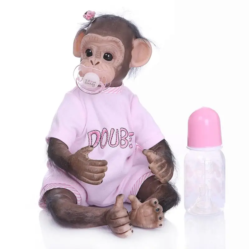 New 40CM 100% handmade reborn Monkey very soft silicone vinyl flexible Collectible art doll reborn Cosplay Apes children gift
New 40CM 100% handmade reborn Monkey very soft silicone vinyl flexible Collectible art doll reborn Cosplay Apes children gift