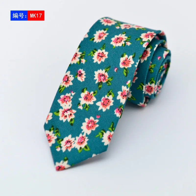 

6cm Fashion Paisley Floral Cotton Ties For Men Brand Wedding Suit Gravatas Corbatas Slim Neck Tie Cravat Necktie