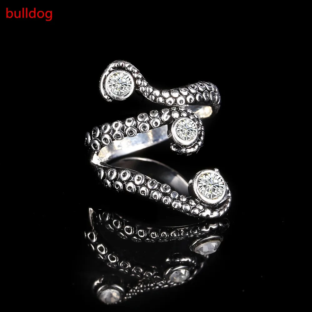 Cool top quality Deep sea Octopus finger ring with Rhinestone fashion jewelry opened Adjustable size Wedding band
Cool top quality Deep sea Octopus finger ring with Rhinestone fashion jewelry opened Adjustable size Wedding band
