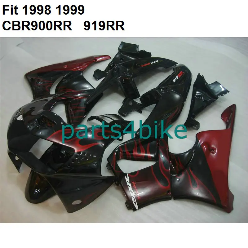 Bodywork for Honda fairings CBR900RR 1998 1999 red flames black fairing kit CBR 919RR CBR 900RR 98 99 HB39
Bodywork for Honda fairings CBR900RR 1998 1999 red flames black fairing kit CBR 919RR CBR 900RR 98 99 HB39