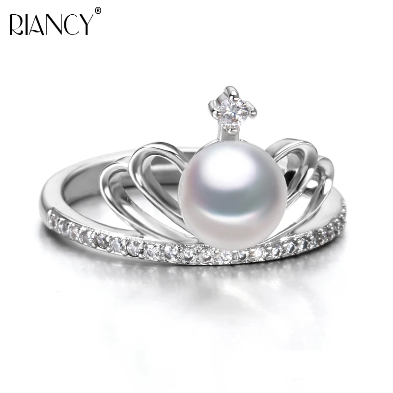 Fashion Natural Freshwater Pearl princess Crown Adjustable Engagement Ring 925 sterling silver Ring for Women Gift
Fashion Natural Freshwater Pearl princess Crown Adjustable Engagement Ring 925 sterling silver Ring for Women Gift