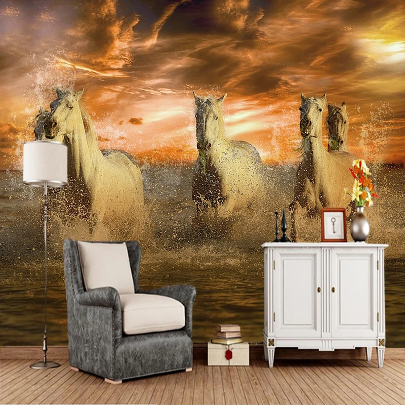Custom papel de parede 3d, sunset beach horse murals for living room bedroom sofa background decorative wallpaper
Custom papel de parede 3d, sunset beach horse murals for living room bedroom sofa background decorative wallpaper