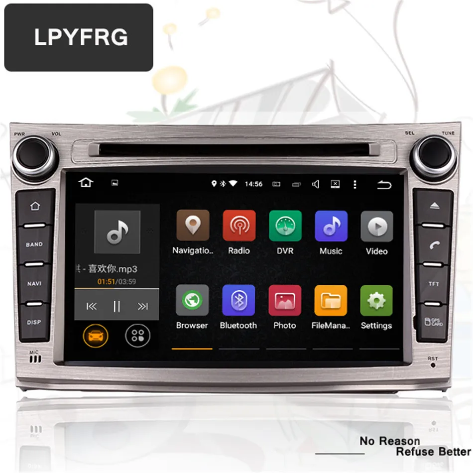Мультимедийный плеер для Subaru Legacy/outback 8 ядер 4 Гб ОЗУ android 10 DVD GPS навигация 2008 2013