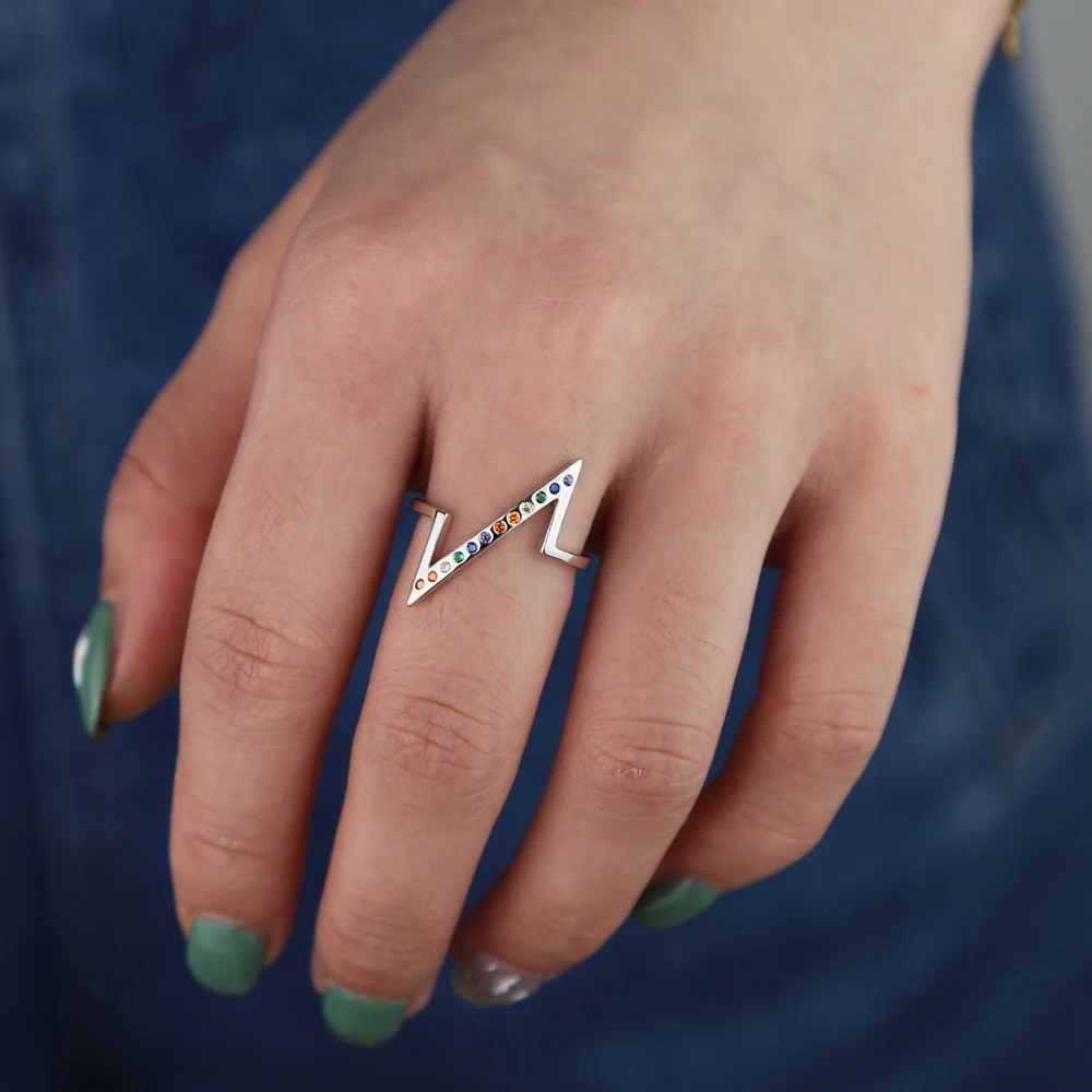 plain Z-shaped finger ring with colorful cz paved tiny band women finger rings gift
plain Z-shaped finger ring with colorful cz paved tiny band women finger rings gift