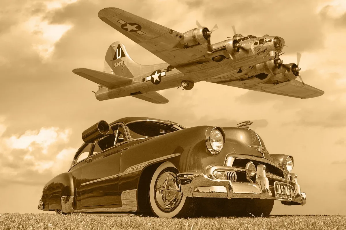 B17 самолетов классические военные летательные PQX405 изготовленный на заказ плакат