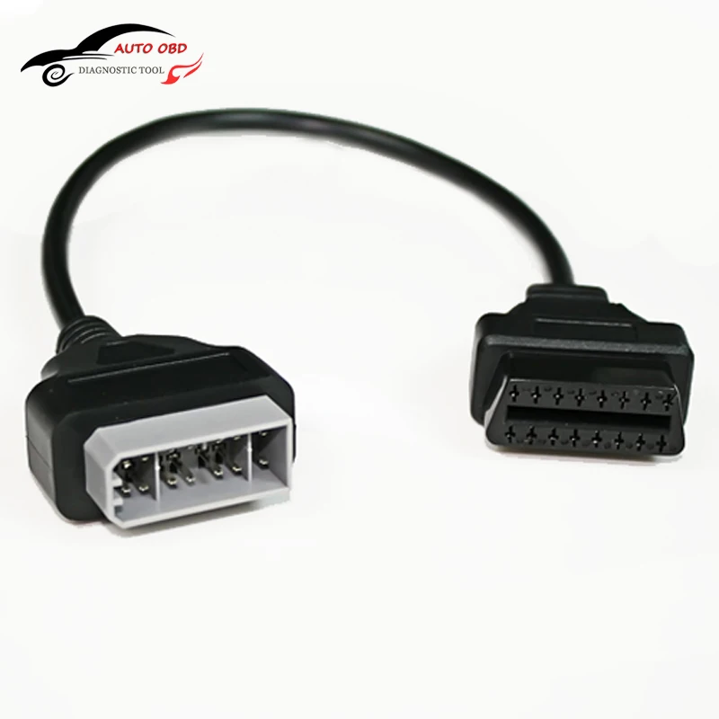 OBD кабель 40 см для Nissan диагностический адаптер с 14 штекерами на 16 OBD2 OBDII DLC штырьков