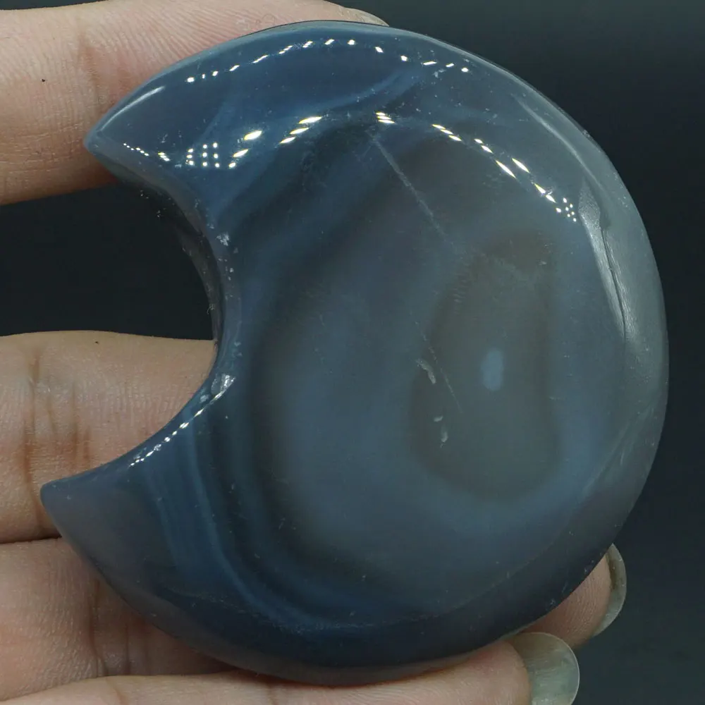 Moon Sculpture Natural Gemstone Agate Geode Figurine Crystal Healing Decor#4 
Moon Sculpture Natural Gemstone Agate Geode Figurine Crystal Healing Decor#4