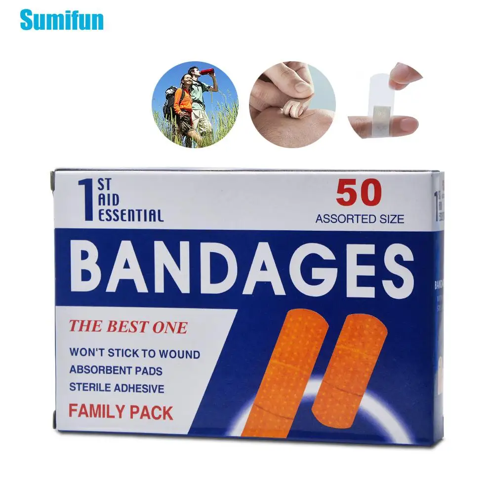 100pcs/2Box First Aid bandage Hemostasis Sticker disposable waterproof Band-Aid with a sterile Gauze Pad Emergency Kit Z13402
100pcs/2Box First Aid bandage Hemostasis Sticker disposable waterproof Band-Aid with a sterile Gauze Pad Emergency Kit Z13402