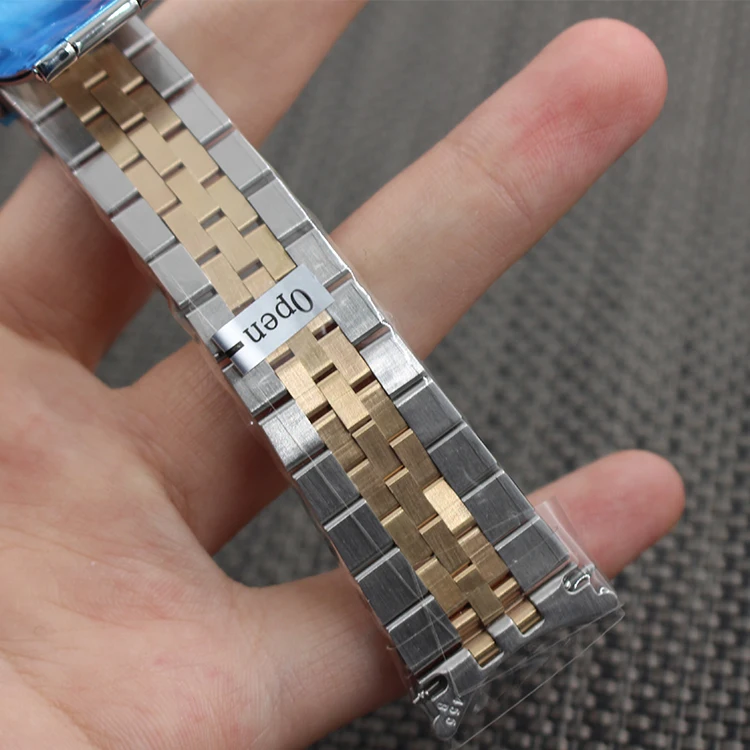 18k Yellow Gold watch accessories Curved End Solid Screw Links Replacement Watch Band Bracelet For Jubilee Datejust 17mm 20mm
18k Yellow Gold watch accessories Curved End Solid Screw Links Replacement Watch Band Bracelet For Jubilee Datejust 17mm 20mm