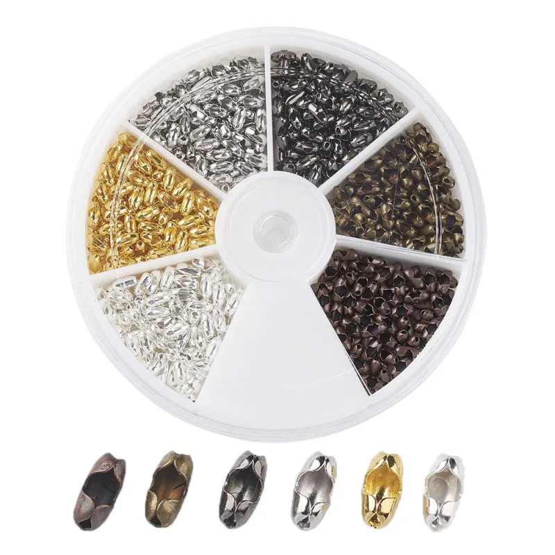 Pandahall 420pcs/box 5x2mm Brass Ball Chain Connectors Mixed Color For DIY Jewelry Finding Making Necklaces Handicrafts Supplies
Pandahall 420pcs/box 5x2mm Brass Ball Chain Connectors Mixed Color For DIY Jewelry Finding Making Necklaces Handicrafts Supplies