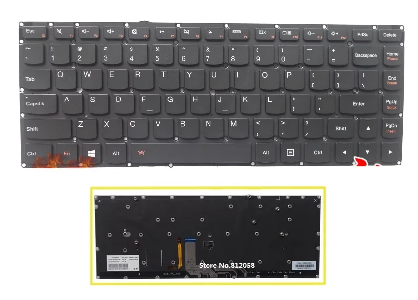 SSEA New US Keyboard with backlight English for LENOVO YOGA 4 YOGA4 laptop black
SSEA New US Keyboard with backlight English for LENOVO YOGA 4 YOGA4 laptop black