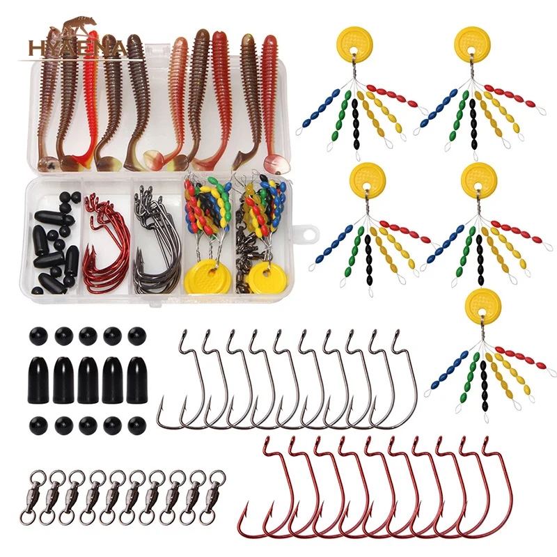 Hyaena 60pcs/Box Fishing Accessories Crankbait Soft Lure Sinkers Weights With Space Beans Offset Jig Worms Pesca
Hyaena 60pcs/Box Fishing Accessories Crankbait Soft Lure Sinkers Weights With Space Beans Offset Jig Worms Pesca