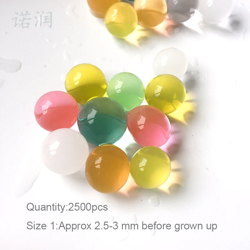 5000 шт. 2 5 3 мм 12 цветов гидрогелевые детские игрушки для пейнтбола растущие