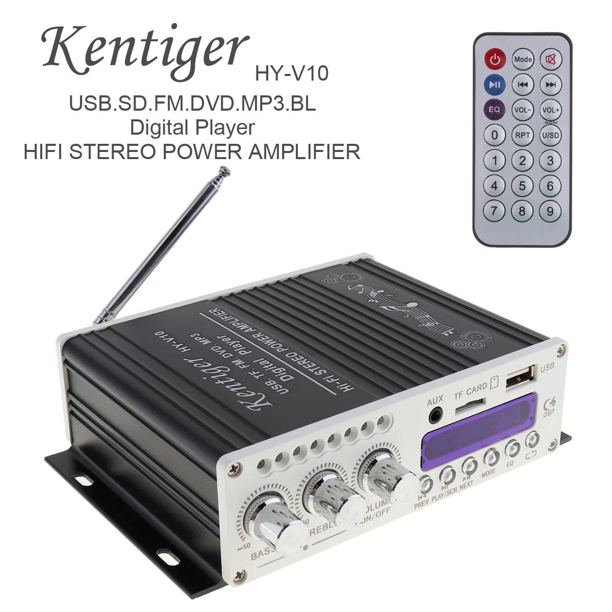 Car Audio Amplifier HY-V10 20W x 2 2CH HI-FI Car Audio Power Amplifier FM Radio Player SD USB DVD MP3 Input for Car
Car Audio Amplifier HY-V10 20W x 2 2CH HI-FI Car Audio Power Amplifier FM Radio Player SD USB DVD MP3 Input for Car