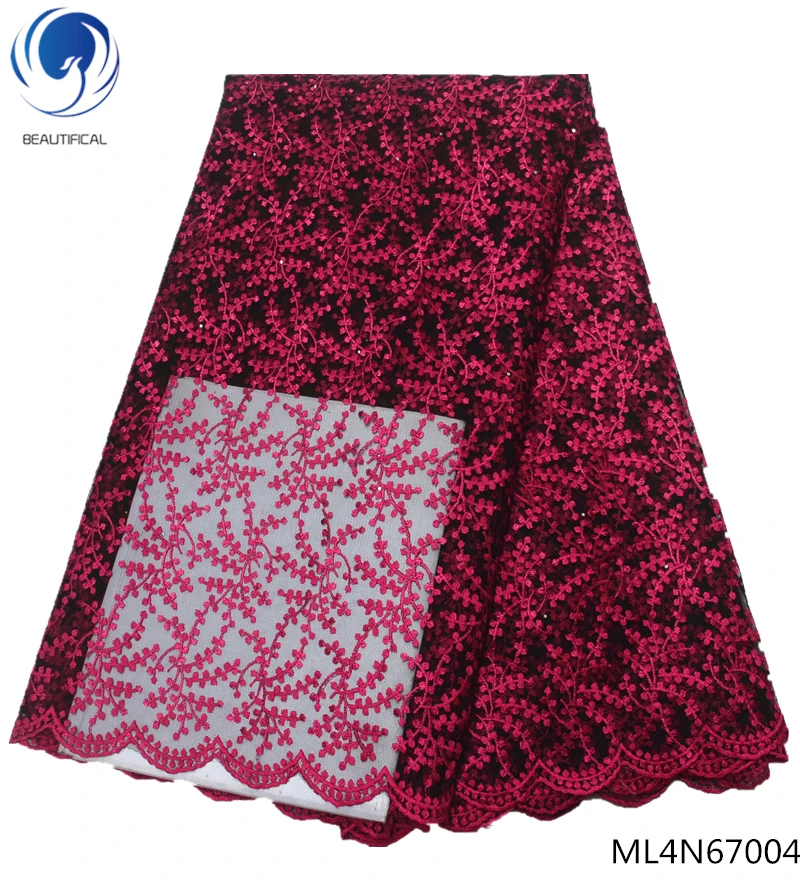 BEAUTIFICAL rose red african lace fabric african lace tulle lace fabric online shopping 5 yards per lot for man ML4N670
BEAUTIFICAL rose red african lace fabric african lace tulle lace fabric online shopping 5 yards per lot for man ML4N670