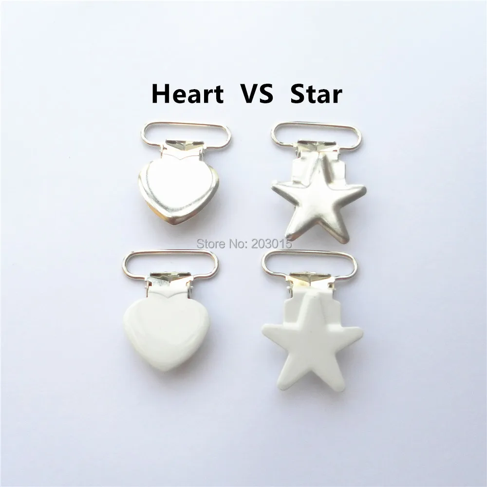 32pcs/lot 1'' 25mm Heart metal suspenders soothers holder clips for baby dummy pacifier Chain clips Lead Free
32pcs/lot 1'' 25mm Heart metal suspenders soothers holder clips for baby dummy pacifier Chain clips Lead Free