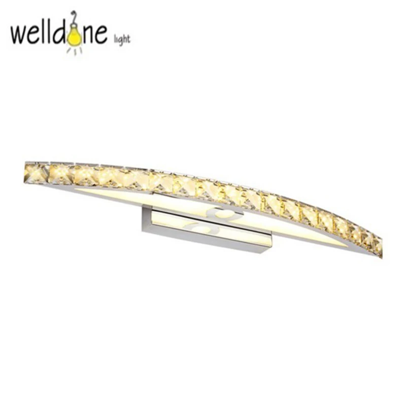 10W 15W LED Crystal Mirror Wall Lamp Bathroom Lights 90-260V Stainless Sconces Indoor Crystal Lighting 44/54cm
10W 15W LED Crystal Mirror Wall Lamp Bathroom Lights 90-260V Stainless Sconces Indoor Crystal Lighting 44/54cm