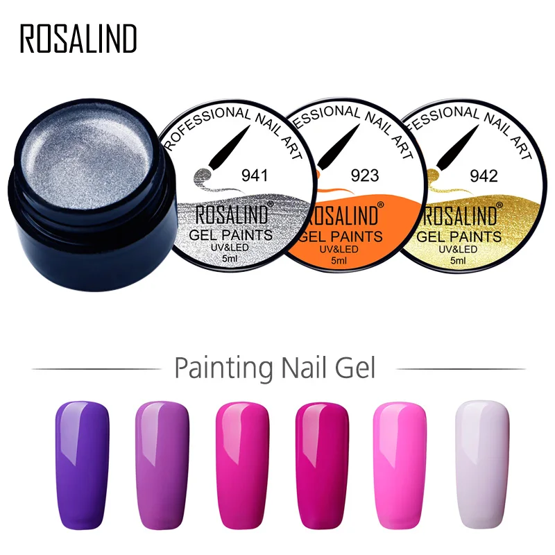 Гель лак ROSALIND 1 S 5 мл 921 942 цветов УФ LED для маникюра самостоятельного дизайна