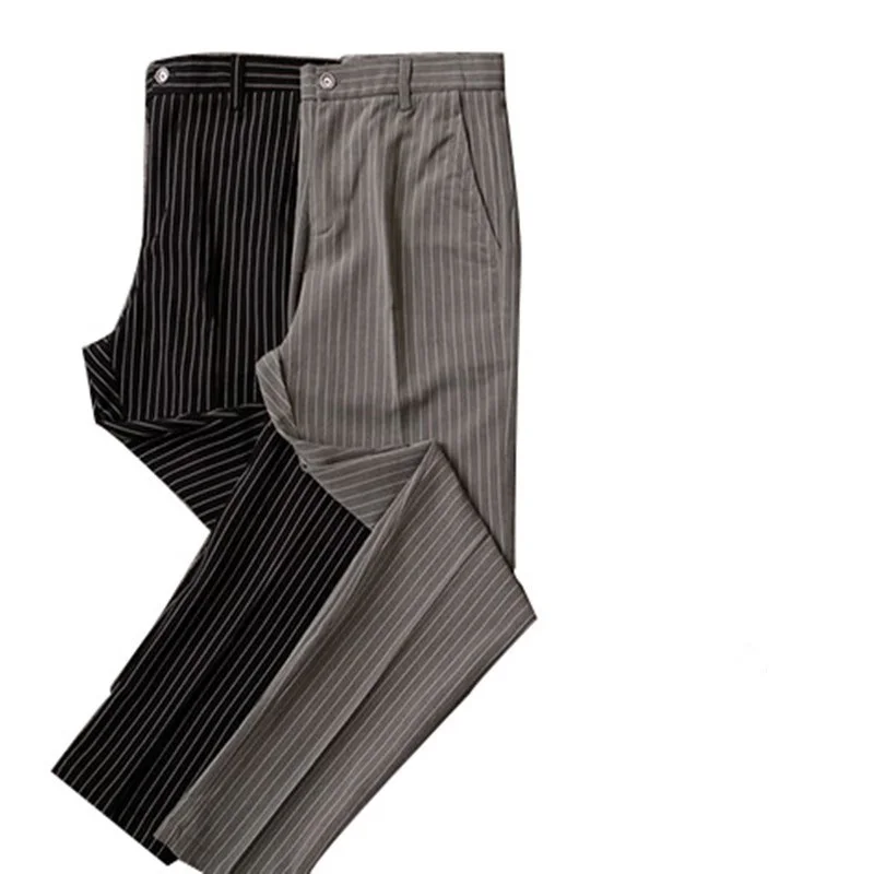 2018 Vintage Mens Striped Summer 120cm Extra Long Pants High and Tall Man Slim Fit Suit Trousers Male Business Causal Pants
2018 Vintage Mens Striped Summer 120cm Extra Long Pants High and Tall Man Slim Fit Suit Trousers Male Business Causal Pants