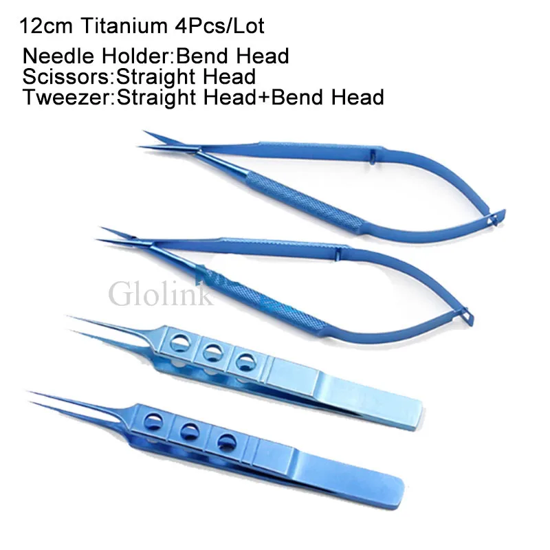 4pcs/set 12.5cm Scissors+Needle Holders +Tweezers Titanium Tlloy Instruments Surgical Tools Cosmetic Ophthalmic Instrument
4pcs/set 12.5cm Scissors+Needle Holders +Tweezers Titanium Tlloy Instruments Surgical Tools Cosmetic Ophthalmic Instrument