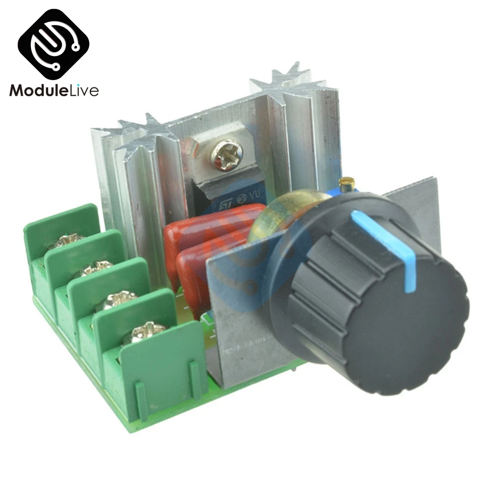 AC 220V 2000W SCR Voltage Regulator Dimming Dimmers Speed Controller Thermostat Electronic Voltage Regulator Module
AC 220V 2000W SCR Voltage Regulator Dimming Dimmers Speed Controller Thermostat Electronic Voltage Regulator Module