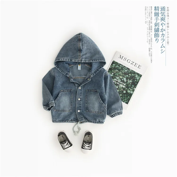 Boys Jacket Fashion Korean Cartoon Denim Jacket for Girls Kids Clothes Hooded Casual Toddler Coat 2019 Autumn Baby Outwear New
Boys Jacket Fashion Korean Cartoon Denim Jacket for Girls Kids Clothes Hooded Casual Toddler Coat 2019 Autumn Baby Outwear New