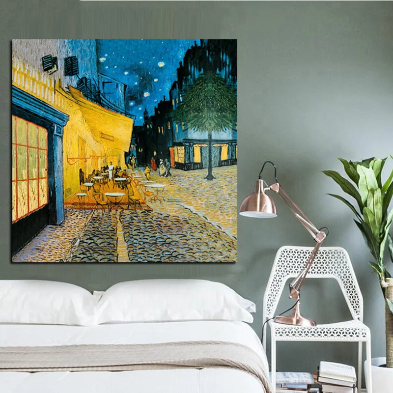 Abstract Watercolor Van Gogh Oil Painting Reproductions on Canvas Street Cafe Night Poster Print Wall Picture for Living Room
Abstract Watercolor Van Gogh Oil Painting Reproductions on Canvas Street Cafe Night Poster Print Wall Picture for Living Room