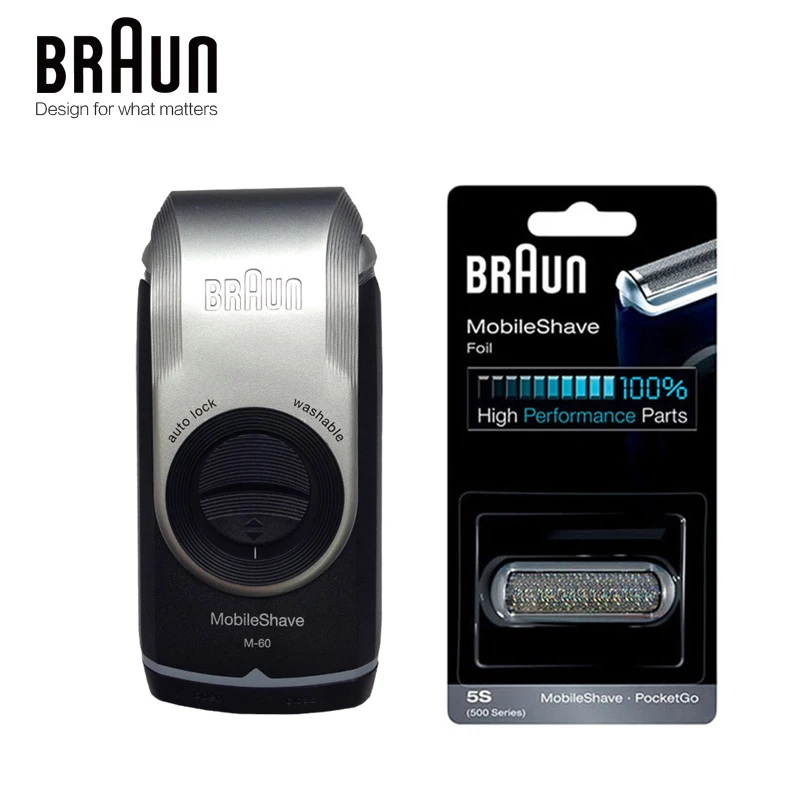 Braun Electric Shaver Razor M60 Battery powered for Men Portable Washable Face Care Shaving & Hair Removal Razor Safety Shaving
Braun Electric Shaver Razor M60 Battery powered for Men Portable Washable Face Care Shaving & Hair Removal Razor Safety Shaving