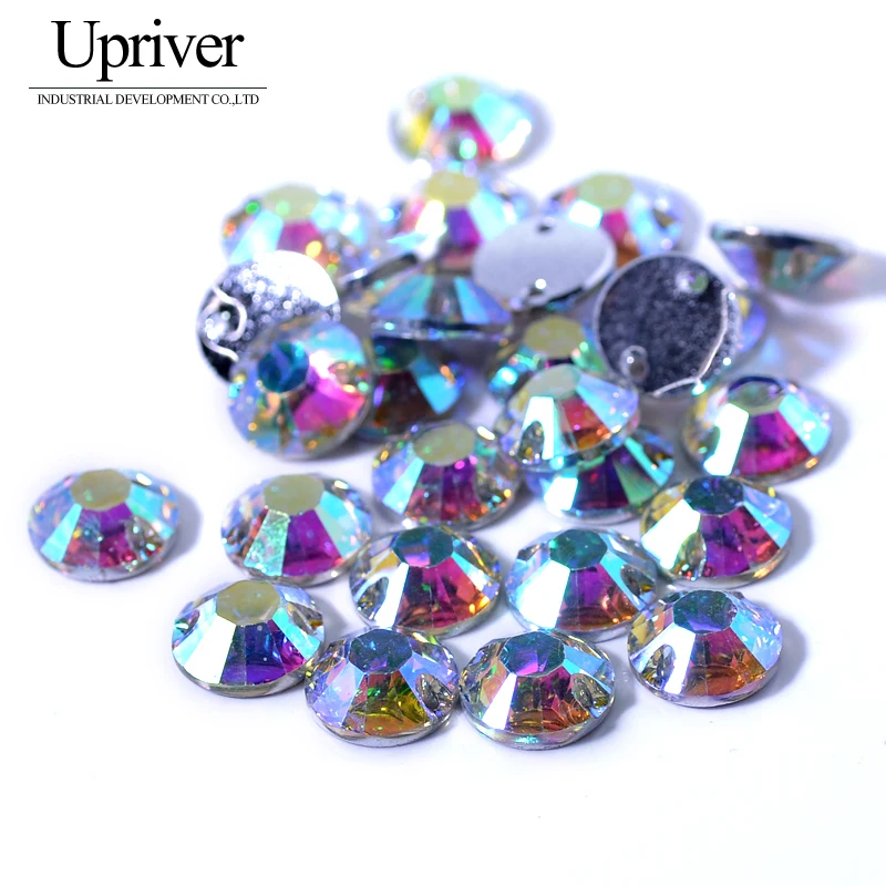 Upriver 100pcs/Lot Resin Round Crystal AB Flat Back With Holes Resin Sew on rhinestone Epoxy Beads Stone For Dress Garment
Upriver 100pcs/Lot Resin Round Crystal AB Flat Back With Holes Resin Sew on rhinestone Epoxy Beads Stone For Dress Garment